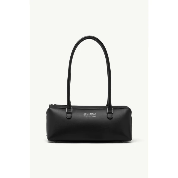 MM6 Maison Margiela Bauletto Shoulder Bag Small in Black, view 2 | Shoulder & Crossbody Bags | Coveti
