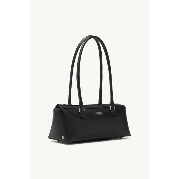 MM6 Maison Margiela Bauletto Shoulder Bag Small in Black, view 3 | Shoulder & Crossbody Bags | Coveti