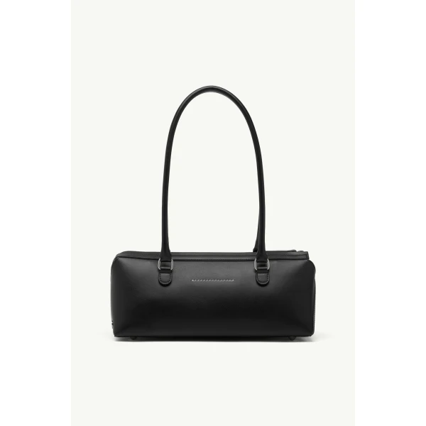 MM6 Maison Margiela Bauletto Shoulder Bag Small in Black, view 4 | Shoulder & Crossbody Bags | Coveti