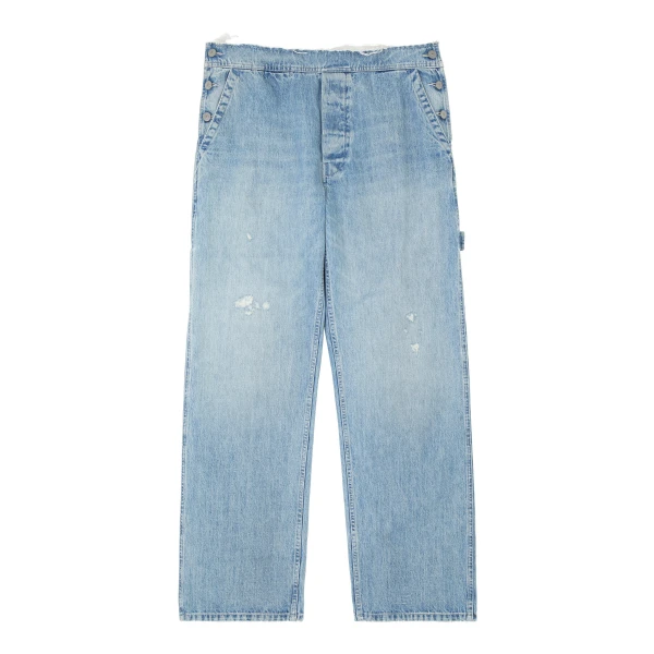 MM6 Maison Margiela Carpenter Wide-Leg Jeans in Blue | Denim | Coveti