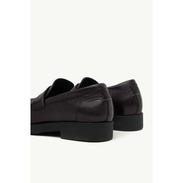 MM6 Maison Margiela City Biker Loafers in Black, view 6 | Loafers | Coveti
