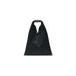MM6 Maison Margiela Coated Leather Japanese Bag Classic Small in Black | Totes & Top-Handle Bags | Coveti