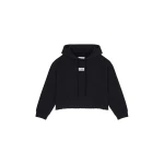 MM6 Maison Margiela Cotton Hooded Sweatshirt in Black | Hoodies | Coveti