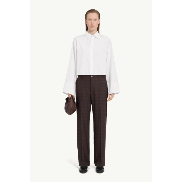 MM6 Maison Margiela Cotton Shirt in White, view 2 | Shirts | Coveti