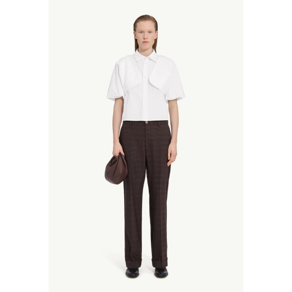 MM6 Maison Margiela Cotton Shirt in White, view 6 | Shirts | Coveti