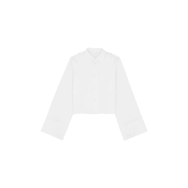 MM6 Maison Margiela Cotton Shirt in White | Shirts | Coveti