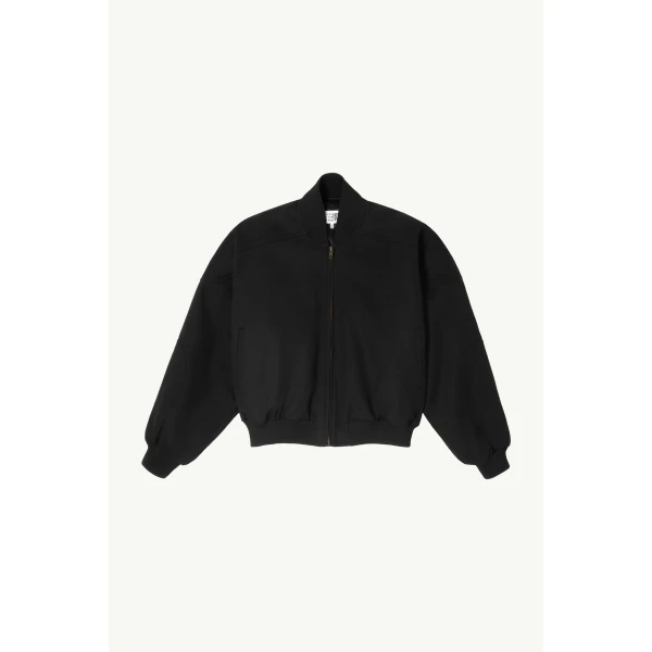 MM6 Maison Margiela Cotton Twill Jacket in Black, view 6 | Jackets | Coveti