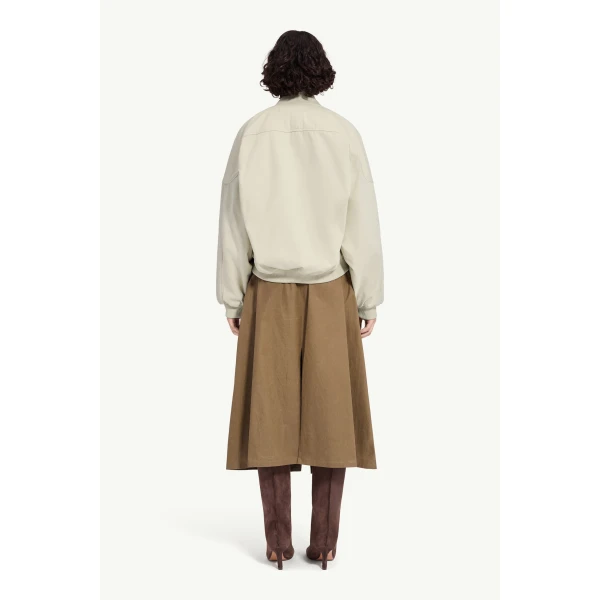 MM6 Maison Margiela Cotton Twill Jacket in Ecru, view 4 | Jackets | Coveti