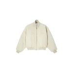 MM6 Maison Margiela Cotton Twill Jacket in Ecru | Jackets | Coveti