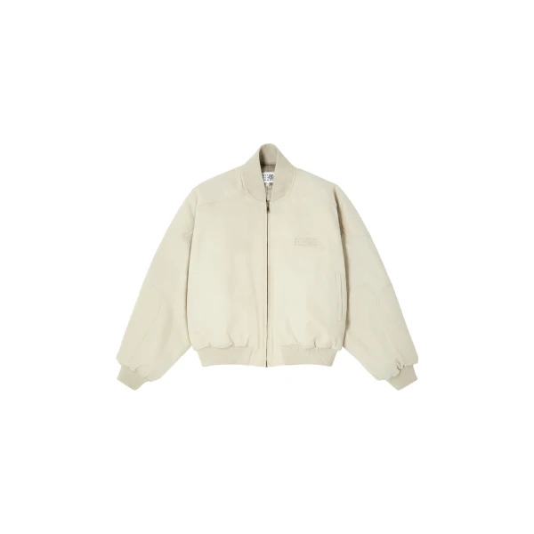 MM6 Maison Margiela Cotton Twill Jacket in Ecru | Jackets | Coveti