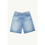 MM6 Maison Margiela Denim Bermuda Shorts in Blue | Denim Shorts | Coveti