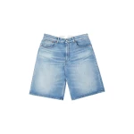 MM6 Maison Margiela Denim Bermuda Shorts in Blue | Denim Shorts | Coveti