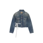 MM6 Maison Margiela Denim Jacket in Blue | Denim | Coveti