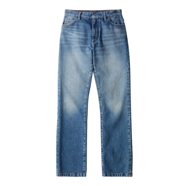 Double Back Pocket Denim Jeans in Blue