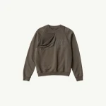 MM6 Maison Margiela Double Layer Sweatshirt in Olive | Hoodies | Coveti