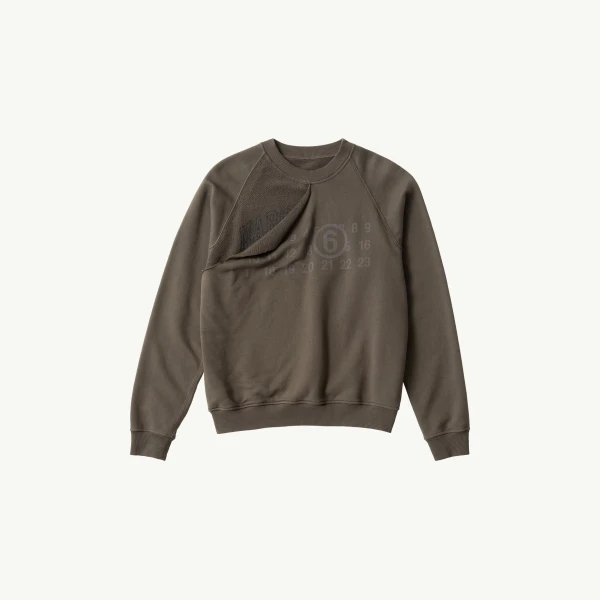 Double Layer Sweatshirt in Olive