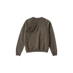 MM6 Maison Margiela Double Layer Sweatshirt in Olive | Hoodies | Coveti