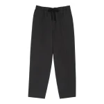 MM6 Maison Margiela Drawstring Wool Shirting Trousers in Anthracite | Tailored pants | Coveti