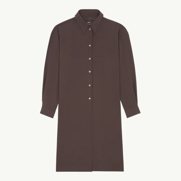 Dual-Wear Shirt in Brown