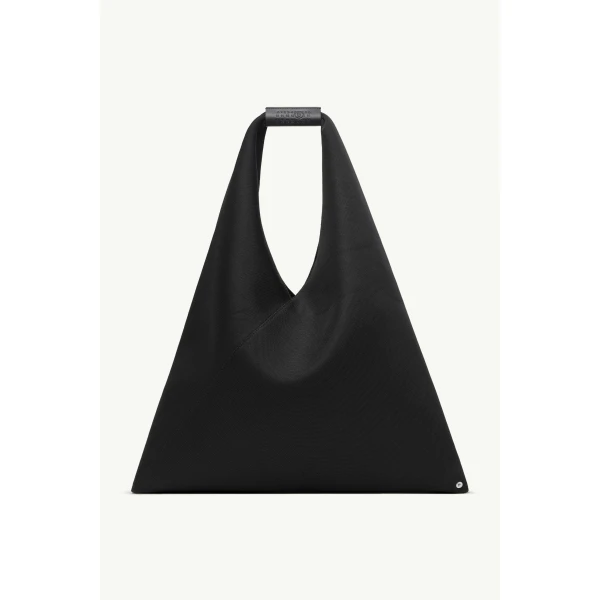 MM6 Maison Margiela Fabric Japanese Bag Classic Medium in Black, view 2 | Totes & Top-Handle Bags | Coveti