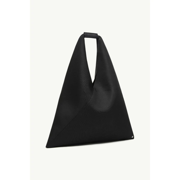 MM6 Maison Margiela Fabric Japanese Bag Classic Medium in Black, view 3 | Totes & Top-Handle Bags | Coveti