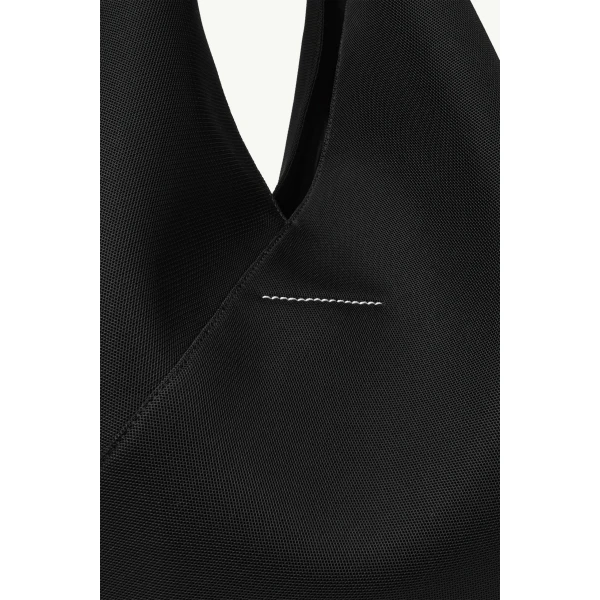 MM6 Maison Margiela Fabric Japanese Bag Classic Medium in Black, view 5 | Totes & Top-Handle Bags | Coveti