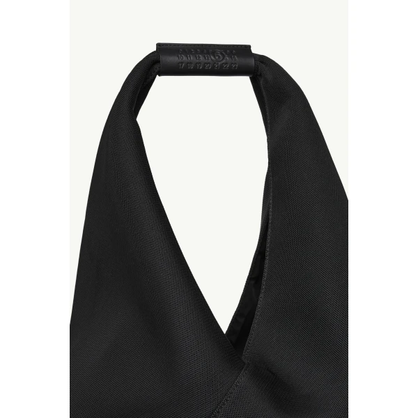 MM6 Maison Margiela Fabric Japanese Bag Classic Medium in Black, view 6 | Totes & Top-Handle Bags | Coveti
