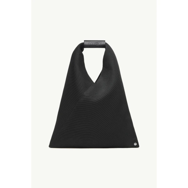 MM6 Maison Margiela Fabric Japanese Bag Classic Small in Black, view 2 | Totes & Top-Handle Bags | Coveti