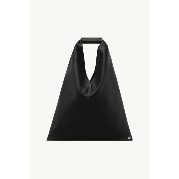 MM6 Maison Margiela Faux Leather Japanese Bag Classic Small in Black, view 2 | Totes & Top-Handle Bags | Coveti