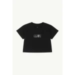 MM6 Maison Margiela Flipped-Print Overdyed T-Shirt in Black | T-shirts | Coveti