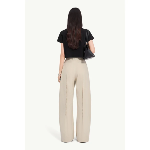 MM6 Maison Margiela Flipped-Print Overdyed T-Shirt in Black, view 4 | T-shirts | Coveti