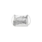 MM6 Maison Margiela Folded Japanese Shoulder Bag in Silver | Shoulder & Crossbody Bags | Coveti