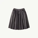 MM6 Maison Margiela Gathered Denim Skirt in Black | Denim Skirts | Coveti