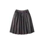 MM6 Maison Margiela Gathered Denim Skirt in Black | Denim Skirts | Coveti