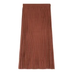 MM6 Maison Margiela Jacquard Midi Skirt in Light Brown | Midi Skirts | Coveti