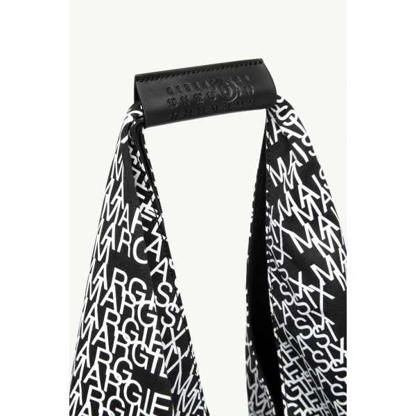 MM6 Maison Margiela Japanese Bag Classic Medium in Black and White, view 5 | Totes & Top-Handle Bags | Coveti