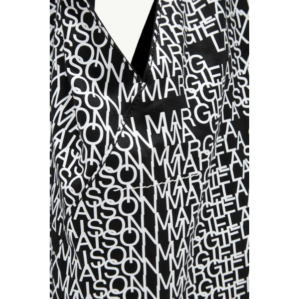 MM6 Maison Margiela Japanese Bag Classic Medium in Black and White, view 6 | Totes & Top-Handle Bags | Coveti
