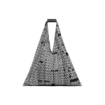 MM6 Maison Margiela Japanese Bag Classic Medium in Black and White | Totes & Top-Handle Bags | Coveti