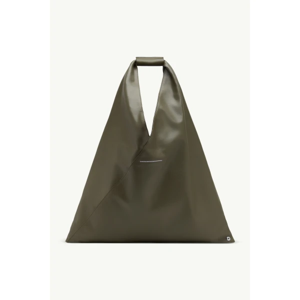 MM6 Maison Margiela Japanese Bag Classic Medium in Khaki, view 4 | Totes & Top-Handle Bags | Coveti
