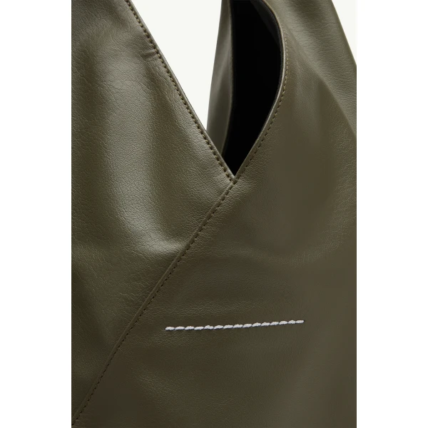 MM6 Maison Margiela Japanese Bag Classic Medium in Khaki, view 6 | Totes & Top-Handle Bags | Coveti