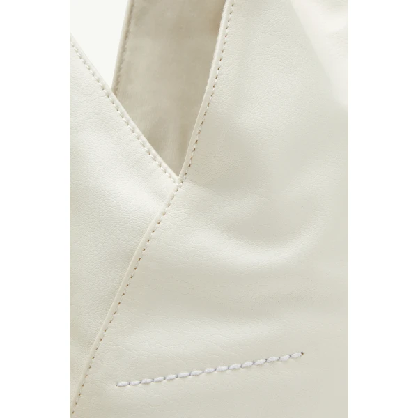 MM6 Maison Margiela Japanese Bag Classic Medium in White, view 6 | Totes & Top-Handle Bags | Coveti