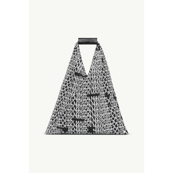 MM6 Maison Margiela Japanese Bag Classic Small in Black and White, view 2 | Totes & Top-Handle Bags | Coveti