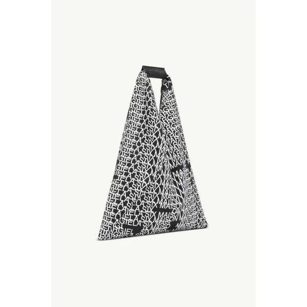 MM6 Maison Margiela Japanese Bag Classic Small in Black and White, view 3 | Totes & Top-Handle Bags | Coveti