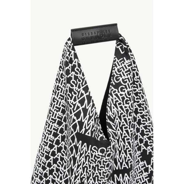 MM6 Maison Margiela Japanese Bag Classic Small in Black and White, view 5 | Totes & Top-Handle Bags | Coveti