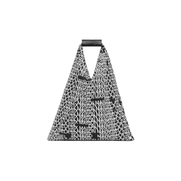 MM6 Maison Margiela Japanese Bag Classic Small in Black and White | Totes & Top-Handle Bags | Coveti