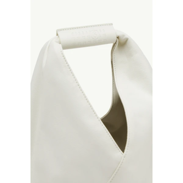 MM6 Maison Margiela Japanese Bag Classic Small in White, view 5 | Totes & Top-Handle Bags | Coveti