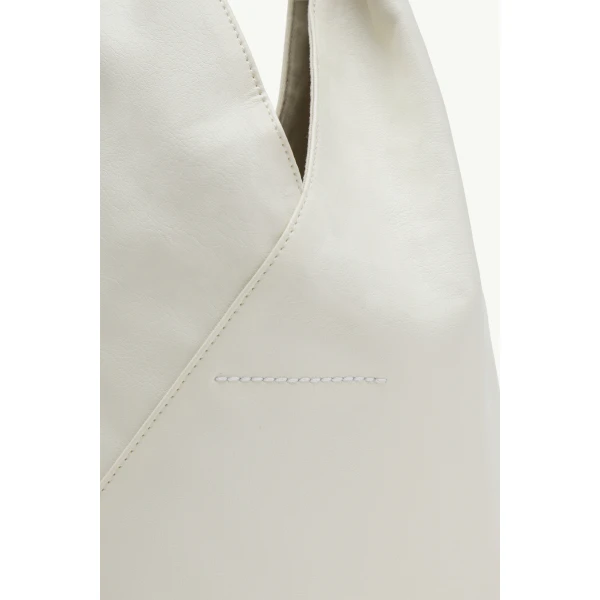 MM6 Maison Margiela Japanese Bag Classic Small in White, view 6 | Totes & Top-Handle Bags | Coveti