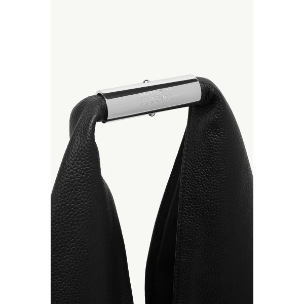 MM6 Maison Margiela Japanese Bag Jewel Handle Classic in Black, view 5 | Totes & Top-Handle Bags | Coveti