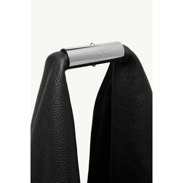 MM6 Maison Margiela Japanese Bag Jewel Handle Large in Black, view 5 | Totes & Top-Handle Bags | Coveti