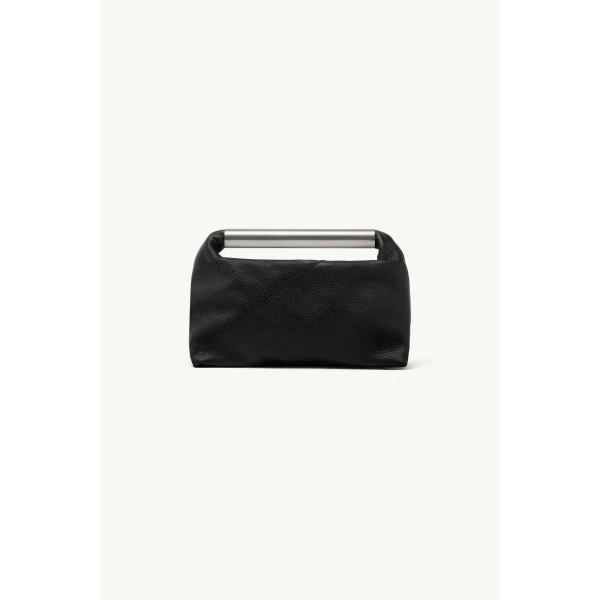 MM6 Maison Margiela Japanese Bag Jewel Handle in Black, view 2 | Totes & Top-Handle Bags | Coveti